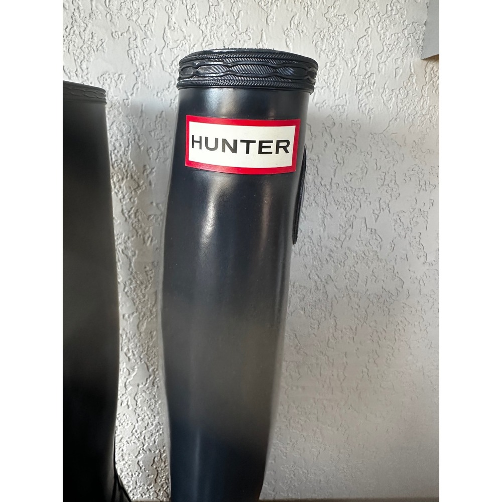 Hunter Women Tall Waterproof Rain Boots Navy Blue Size US 9‎ UK 7